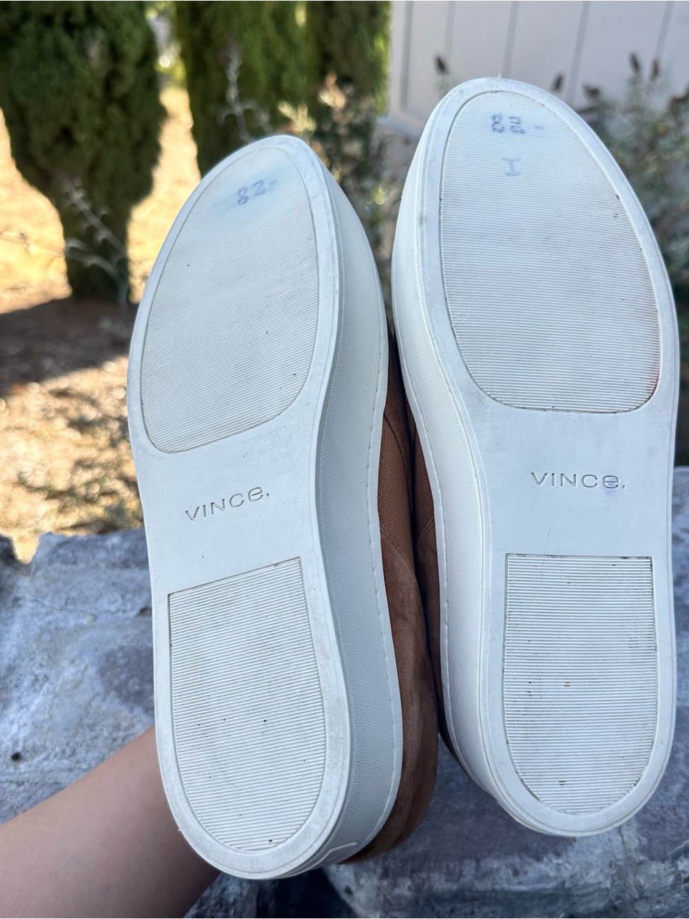 Vince Tan Suede Warren Platform Slip on Sneaker - Picture 4 of 4
